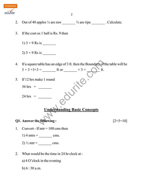 Image result for CBSE 4th Class Maths