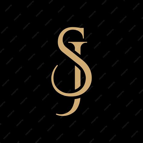 Premium Vector | SJ initial logo design elegant symbol