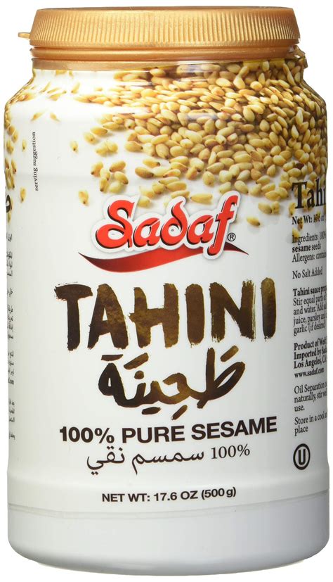 Amazon.com : Sadaf Sesame Tahini Paste - 100% Pure Sesame Paste from ...