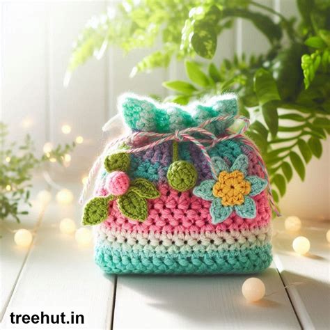 Christmas Crochet Gift Pouch Ideas patterns and how to make them ...