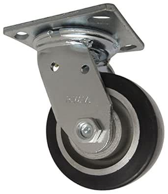 RWM Casters 46-UAR-0420-S 46 Series 5-5/8" High, 4" Urethane on ...