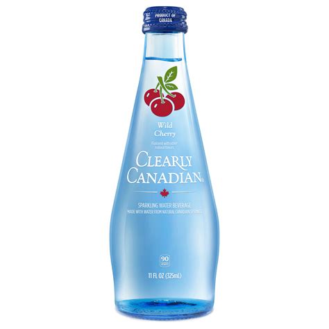Clearly Canadian Natural Flavored Sparkly Beverage, Wild Cherry ...