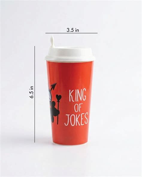 Designer Cup by Chirpy Cups with coffee & sipper lids - king of joke ...