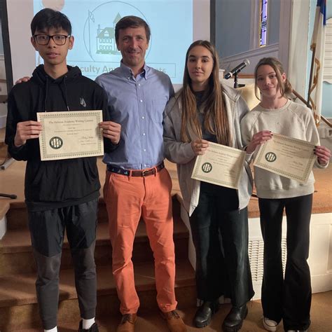 Writing Contest Winners | News Post with others - Hebron Academy