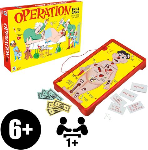 Hasbro Gaming Operation Electronic Board Game Instruction Manual (Model ...