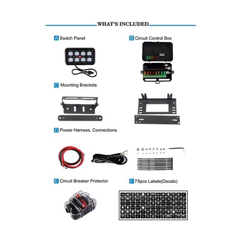 JMKTMP 8 Gang Switch Panel System Universal Circuit | Ubuy India