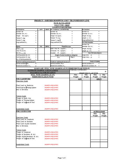 Image result for Sample Schedule of Loads Calculation