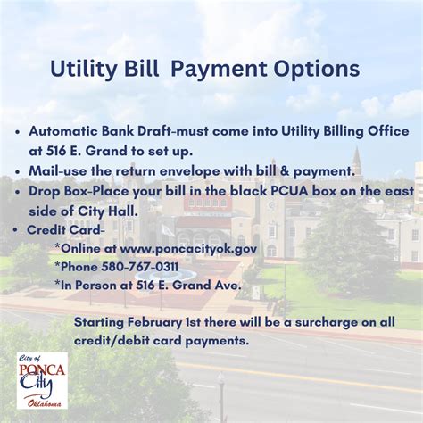 Utility Billing | Ponca City, OK