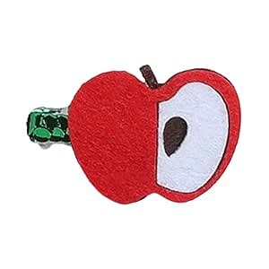 Hopscotch Girls Fruit Applique Hair Clip in Red Color For Ages 1-15 ...
