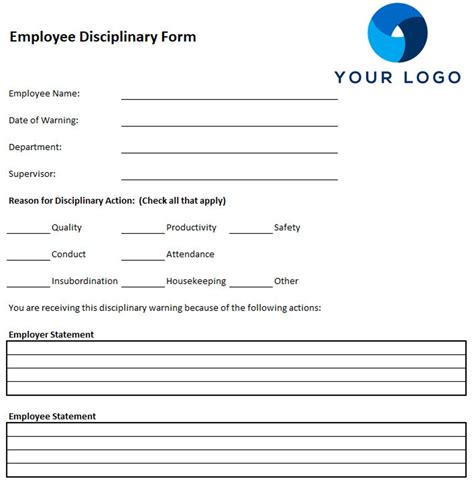 Image result for Employee Due Process Form