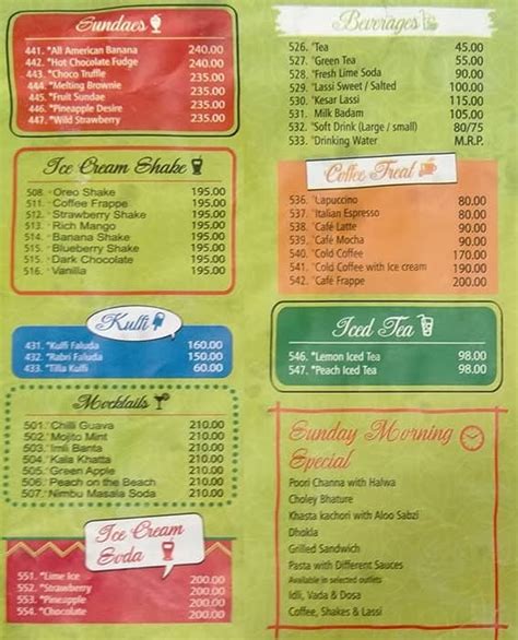 Menu of Gopal Sweets, Sector 8, Panchkula | February 2024