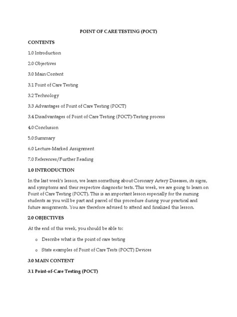Image result for Point of Care Testing Governance Flowchart