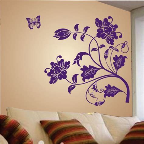 Decals Design 'Vine Flower' Wall Sticker (PVC Vinyl, 50 cm x 70 cm ...