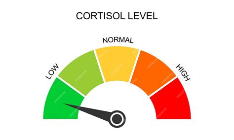Medidor de cortisol Niveles de respuesta al estrés corporal Gráfico ...