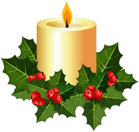 Christmas Candle Clipart | Free download - Clip Art Library