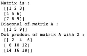 Numpy Matrix Examples 的图像结果