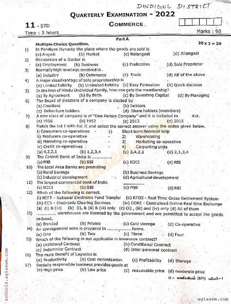 Image result for Commerce Question Paper 11th