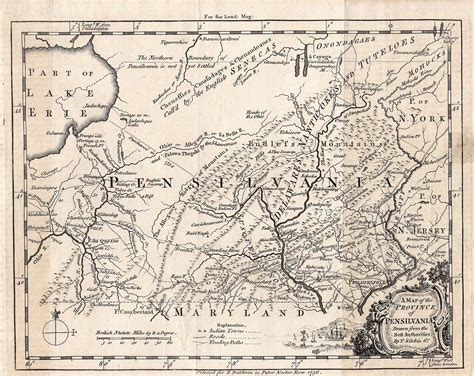 1756 Pennsylvania map, French and Indian War | French and Indian War ...