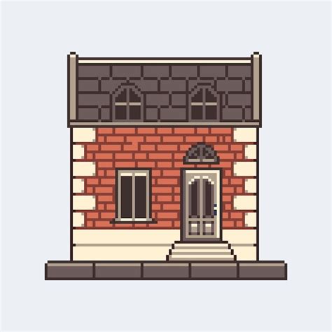 Pixel brick house Images - Free Download on Freepik