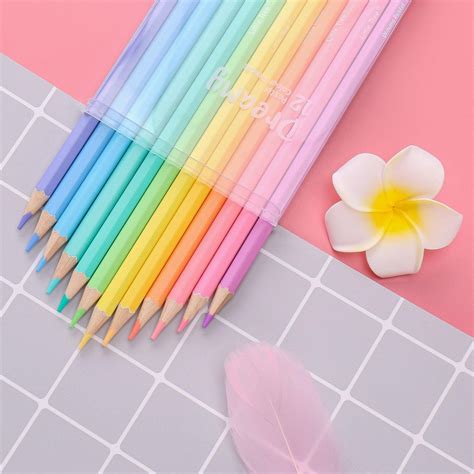 Dreamy 12 Pastel Color Pencils – ThePeppyStore