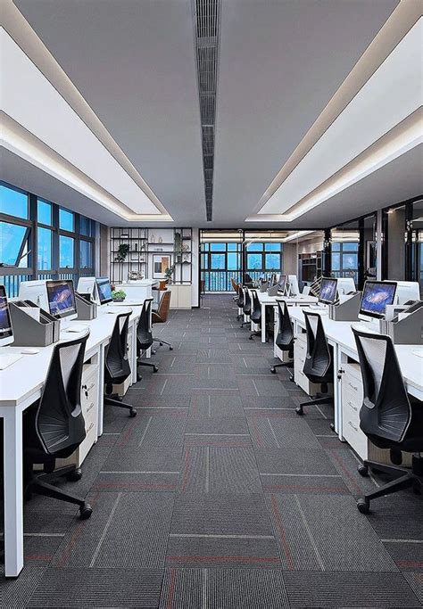 合肥金融投资公司办公室装修设计用灰色调强调气质的高贵-办公室写字楼-卓创建筑装饰