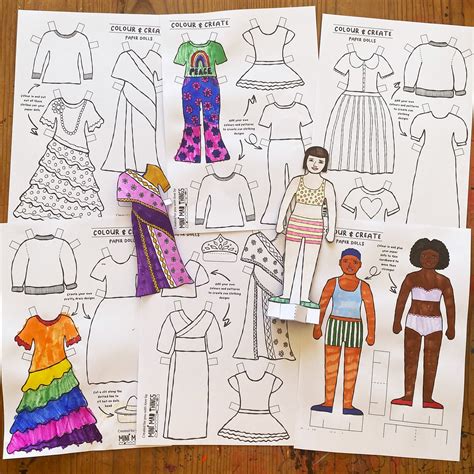 How To Make Paper Dolls And Clothes