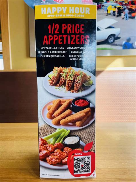 Applebee's Offers Half-Price Appetizers & Drink Specials Twice Every ...