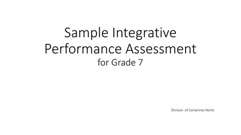 Image result for Integrative Assessment Examples