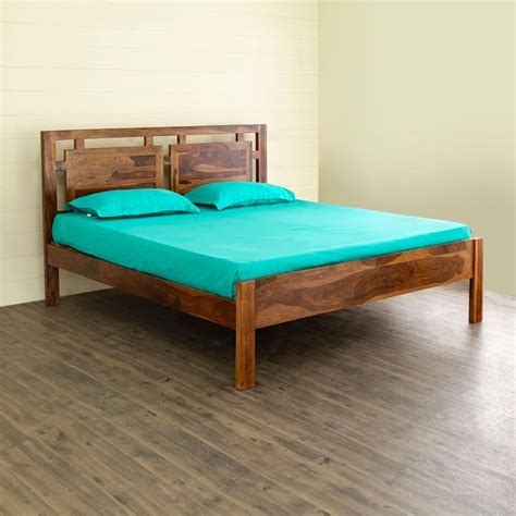 Buy Helios Owen Sheesham Wood King Bed - Brown from Helios by Home ...