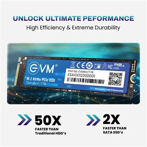 EVM EVMNV 1 TB Desktop, Laptop, All in One PC's Black PCIe NVMe ...