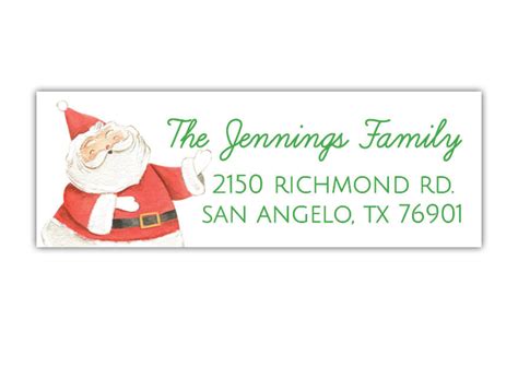 Christmas Address Labels - Brown Paper Studios