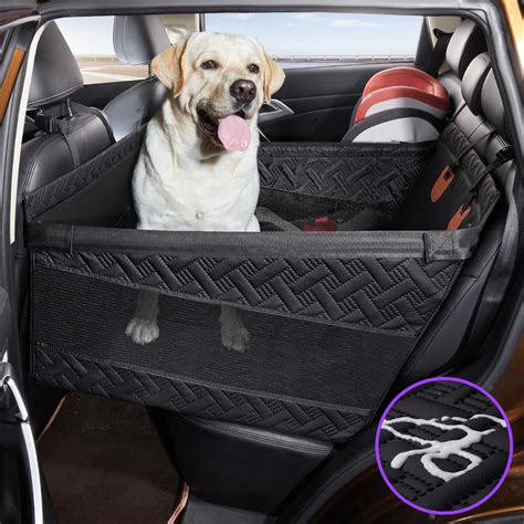 TKYZ Large Dog Car Seat,PU Leather Dog Car Seat for Medium Dogs,Back ...