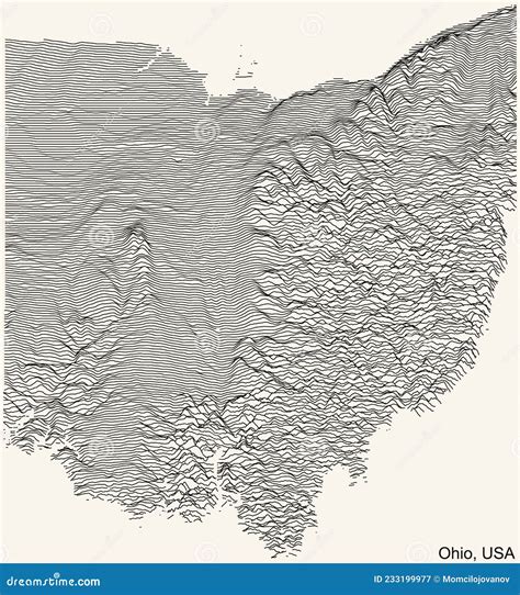 Topographical Map Of Ohio Ohio Relief Maps | Elevation & Hydrological