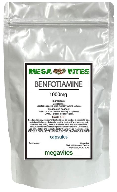 Benfotiamine Capsules 750mg X 60 Megavites Aminolab | Desertcart INDIA