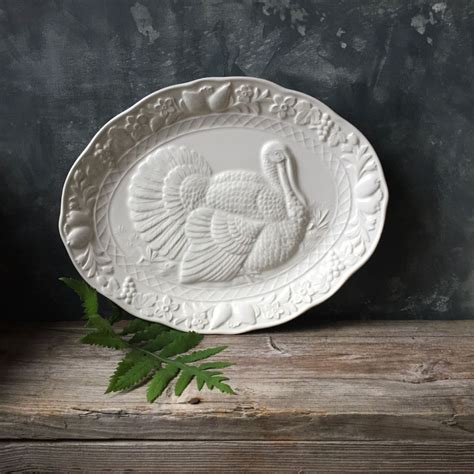 Found on http://tumblr.com/vintageandmain | Turkey platter, Ceramic ...