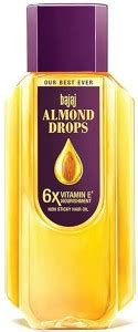 BAJAJ Almond Drops with 6X Vitamin E Nourishment for 2X Hairfall ...
