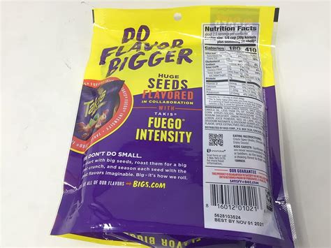 BIGS Takis Fuego Sunflower Seeds Bolsa de 363 onzas paquete de 3 – Yaxa ...