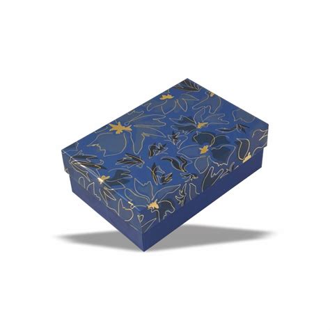 Golden Leaf Foil Rigid Hamper Box (6x4x2 inch)– impressioncart