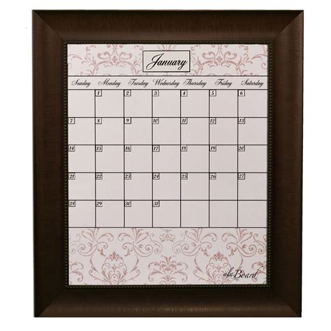 Framed Calendar Wall Board at Jasper Vogel blog