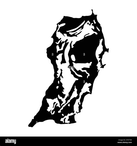 San salvador bahamas island map silhouette vector image Stock Vector ...