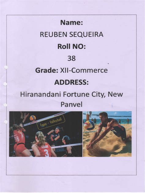 Volleyball Project Class 10 File 的图像结果