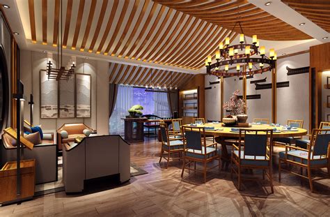 中式餐厅装修设计_紫云轩中式设计图库