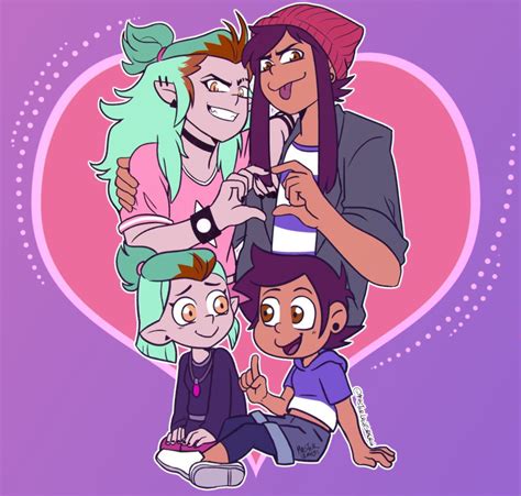 Luz x Amity (Lumity) Canon & Beta Version | Casa da coruja, Desenhos de ...