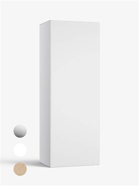 Box mockup / 50x135x35 mm / white - metallic - kraft - Mockups Design