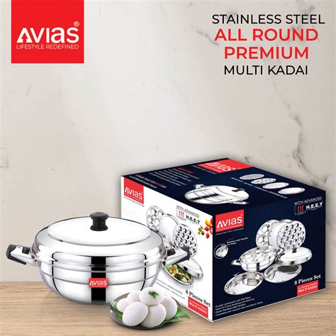 Avias All Rounder Stainless Steel Multi Kadai Premium – Avias world