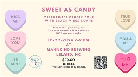 Valentine Candle Pour, Mannkind Brewing, Leland, January 22 2024 ...