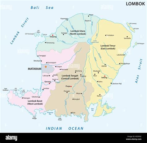 Lombok strait Stock Vector Images - Alamy