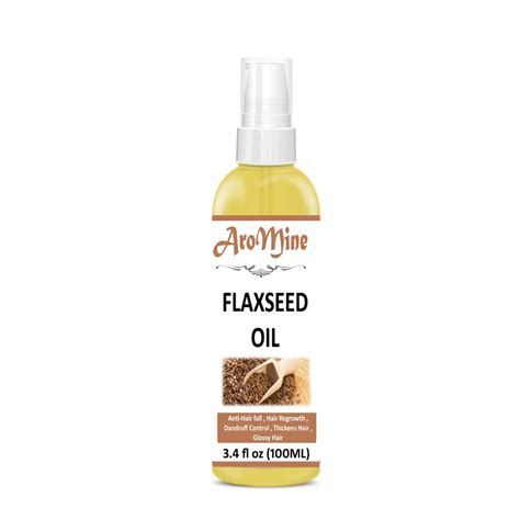Buy AroMine Flaxseed Oil For Hair Growth, 100 ml Online at Low Prices ...