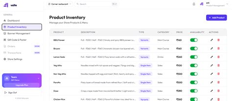 How to Add & Manage Menu Items on vsite — Product Inventory Guide | Vsite
