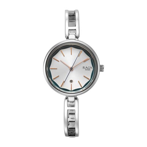 Titan Raga Viva Silver Dial Metal Strap Analog Watch for Women-2683SM01 ...
